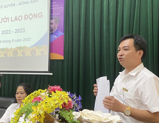 HỘI NGHI NGƯỜI LAO ĐỘNG NĂM HỌC 2022 – 2023